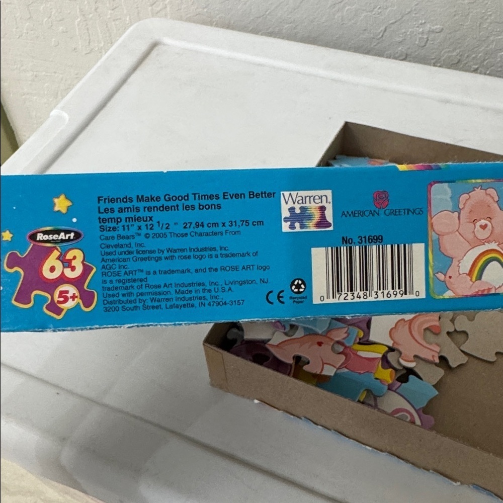 Vintage 2005 Care Bears Friends Make Good Times Even Better 63 piece 5+ Puzzle - Picture 7 of 8
